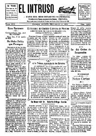 Portada:Diario Joco-serio netamente independiente. Tomo XVI, núm. 1520, miércoles 11 de agosto de 1926