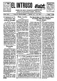 Portada:Diario Joco-serio netamente independiente. Tomo XVI, núm. 1552, sábado 18 de septiembre de 1926