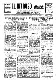 Portada:Diario Joco-serio netamente independiente. Tomo XVI, núm. 1593, sábado 6 de noviembre de 1926