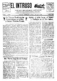 Portada:Diario Joco-serio netamente independiente. Tomo XVII, núm. 1687, sábado 26 de febrero de 1927