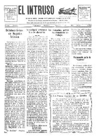 Portada:Diario Joco-serio netamente independiente. Tomo XVIII, núm. 1757, jueves 19 de mayo de 1927