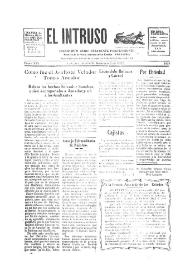 Portada:Diario Joco-serio netamente independiente. Tomo XIX, núm. 1825, domingo 7 de agosto de 1927