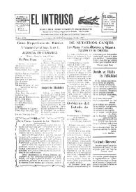 Portada:Diario Joco-serio netamente independiente. Tomo XIX, núm. 1831, domingo 14 de agosto de 1927