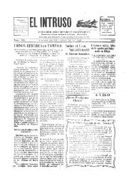 Portada:Diario Joco-serio netamente independiente. Tomo XIX, núm. 1838, sábado 20 de agosto de 1927