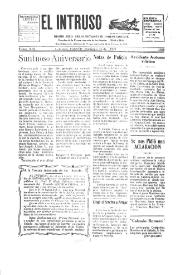 Portada:Diario Joco-serio netamente independiente. Tomo XIX, núm. 1839, domingo 21 de agosto de 1927