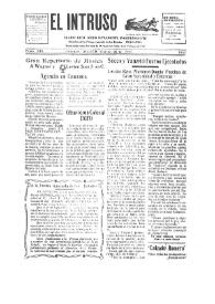 Portada:Diario Joco-serio netamente independiente. Tomo XIX, núm. 1843, viernes 26 de agosto de 1927