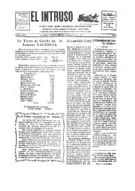 Portada:Diario Joco-serio netamente independiente. Tomo XIX, núm. 1849, viernes 2 de septiembre de 1927