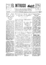 Portada:Diario Joco-serio netamente independiente. Tomo XIX, núm. 1856, sábado 10 de septiembre de 1927