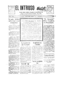 Portada:Diario Joco-serio netamente independiente. Tomo XIX, núm. 1881, martes 11 de octubre de 1927