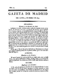 Portada:Núm. 23, 23 de enero de 1809