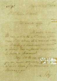 Portada:[Carta de Simón Bolívar a Francisco Carreño]