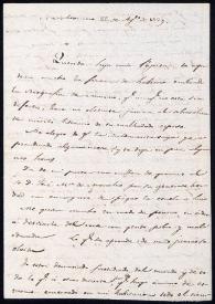 Portada:Carta de Mariano Antonio José de Larra a su nuera Josefina Wetoret