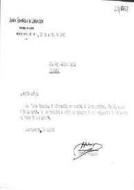 Portada:Carta de Víctor Salazar a Carlos Esplá. México, D. F., 13 de abril de 1945