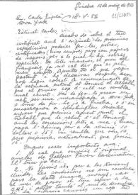 Portada:Carta de Eugenio Xammar a Carlos Esplá. Ginebra, 12 de mayo de 1956