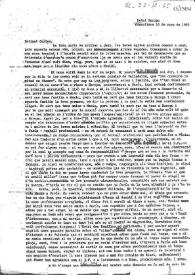 Portada:Carta de Eugenio Xammar a Carlos Esplá. Granollers, 16 de marzo de 1965