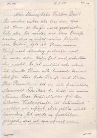 Portada:Carta dirigida a Bertha Drew. Berlín (Alemania), 12-08-1900