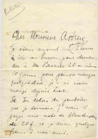 Portada:Carta dirigida a G. Astruc. París (Francia)