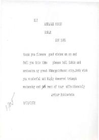Portada:Telegrama dirigido a Abraham Cohen. Marbella, Málaga (España), 09-10-1972