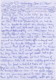 Portada:Carta dirigida a Aniela y Arthur Rubinstein. Nueva York (Estados Unidos), 21-09-1960