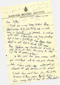 Portada:Carta dirigida a Arthur Rubinstein. Los Angeles, California (Estados Unidos), 16-06-1944