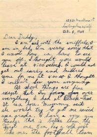 Portada:Carta dirigida a Arthur Rubinstein. Los Angeles, California (Estados Unidos), 08-10-1944