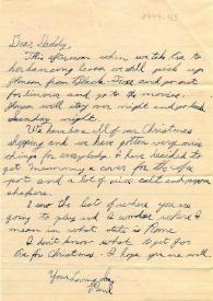 Portada:Carta dirigida a Arthur Rubinstein. Los Angeles, California (Estados Unidos)