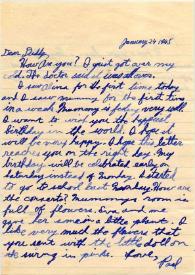 Portada:Carta dirigida a Arthur Rubinstein. Los Angeles, California (Estados Unidos), 24-01-1945