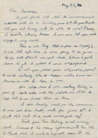 Portada:Carta dirigida a Aniela Rubinstein. Carpinteria, California (Estados Unidos), 25-05-1946