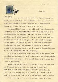 Portada:Carta dirigida a Arthur Rubinstein. New Haven, Connecticut (Estados Unidos), 30-01-1952