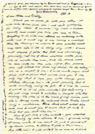 Portada:Carta dirigida a Aniela y Arthur Rubinstein. New Haven, Connecticut (Estados Unidos), 19-10-1952