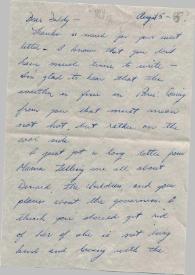 Portada:Carta dirigida a Arthur Rubinstein. Nueva York (Estados Unidos), 05-08-1955