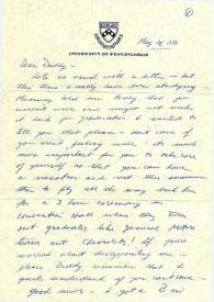 Portada:Carta dirigida a Arthur Rubinstein. Filadelfia (Pensilvania), 28-05-1956