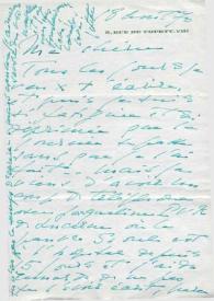 Portada:Carta dirigida a  Aniela Rubinstein. París (Francia), 18-04-1970