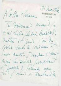 Portada:Carta dirigida a Aniela Rubinstein, 31-05-1974
