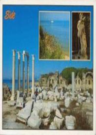 Portada:Tarjeta postal dirigida a Aniela Rubinstein. Side (Turquia), 29-05-1990