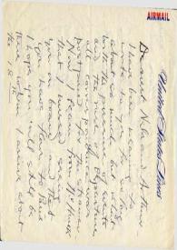Portada:Carta dirigida a Aniela y Arthur Rubinstein, 26-05-1953