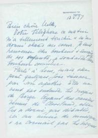 Portada:Carta dirigida a Aniela Rubinstein. Zürich (Suiza), 13-05-1977