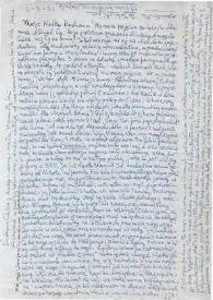 Portada:Carta dirigida a Aniela Rubinstein, 05-03-1951