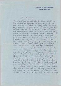 Portada:Carta dirigida a Arthur Rubinstein. París (Francia)