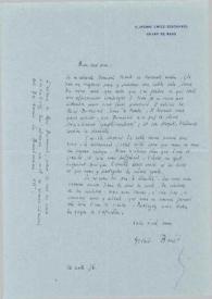 Portada:Carta dirigida a Arthur Rubinstein. París (Francia), 16-09-1956