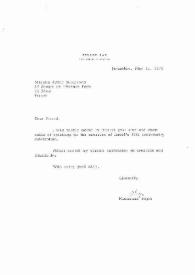 Portada:Carta dirigida a Arthur Rubinstein. Jerusalén (Israel), 15-05-1978