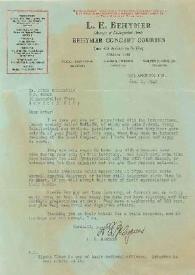 Portada:Carta dirigida a Arthur Rubinstein. Los Angeles (California), 02-01-1940