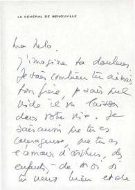 Portada:Carta dirigida a Aniela Rubinstein. París (Francia), 20-10-1971