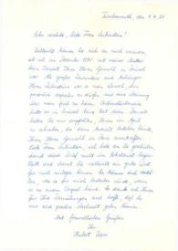 Portada:Carta dirigida a Aniela Rubinstein. Tirschenreuth (Alemania), 07-04-1971