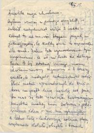 Portada:Carta dirigida a Aniela Rubinstein. Pruszkòw (Polonia), 18-07-1955