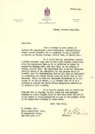 Portada:Carta a M. Frohman (Hurok Attractions Inc.). Ottawa (Canada), 11-10-1940