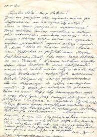 Portada:Carta dirigida a Aniela y Arthur Rubinstein. Straszkòwek (Polonia), 27-05-1966