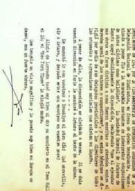 Portada:Carta dirigida a Aniela y Arthur Rubinstein. Washington, 25-04-1955