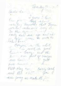 Portada:Carta dirigida a Aniela Rubinstein. Beverly Hills (California), 30-10-1952
