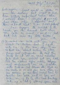 Portada:Carta dirigida a Aniela Rubinstein. Beaumont (California), 06-07-1954